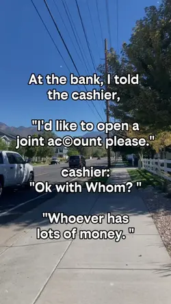 At the bank