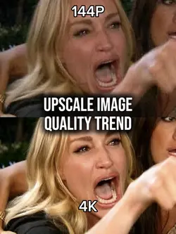 Upscale image AI