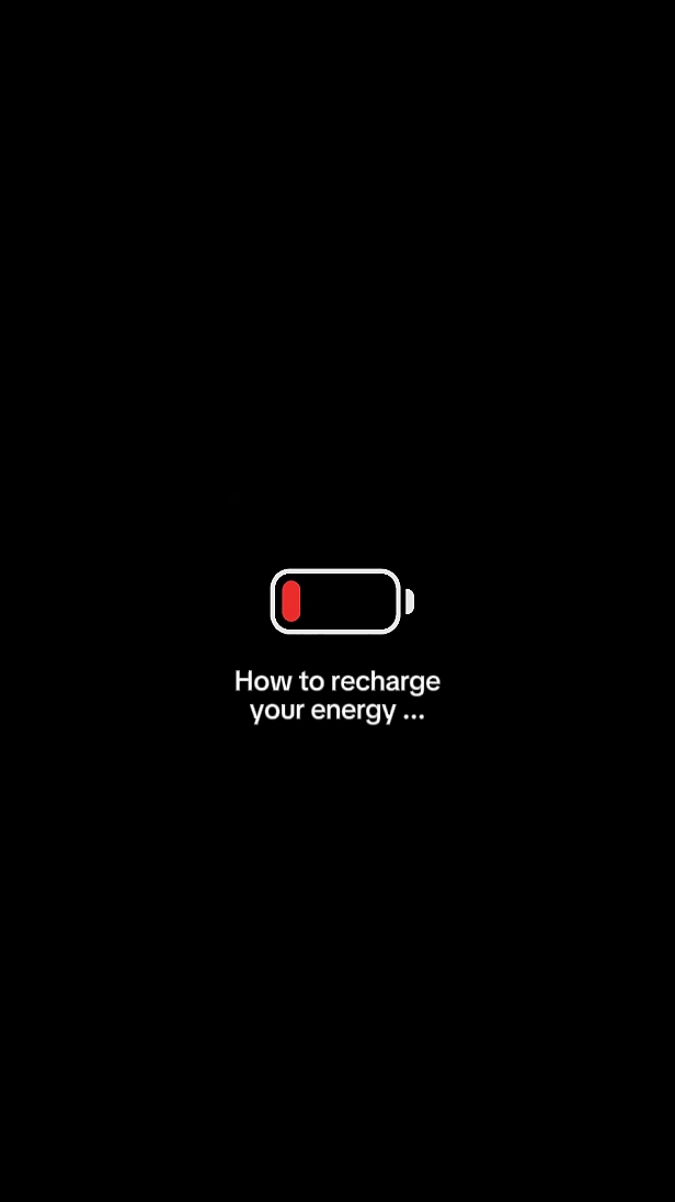 recharge your energy