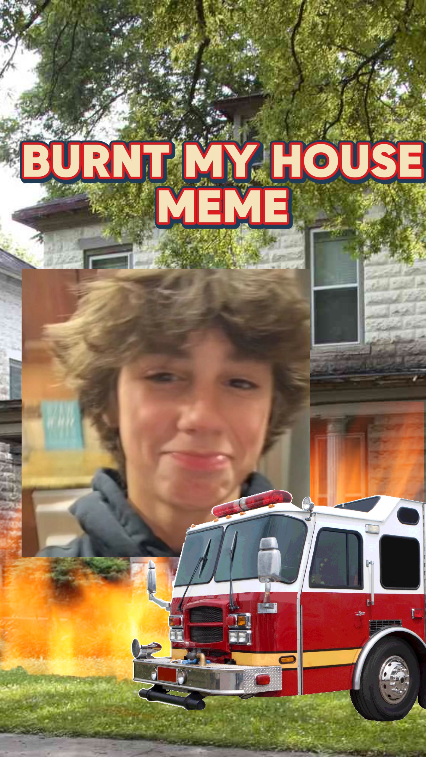 Burnt my house meme