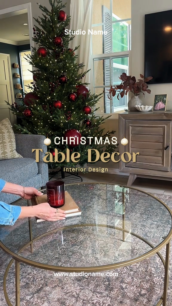 dekorasi meja Natal