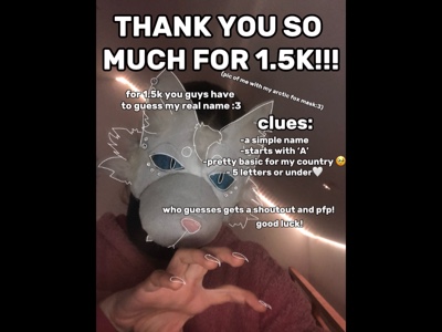 TYSM for 1.5k!!!❤️