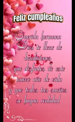 Cumpleaños hermana 