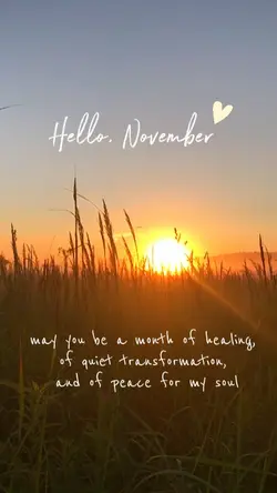 Hello, November