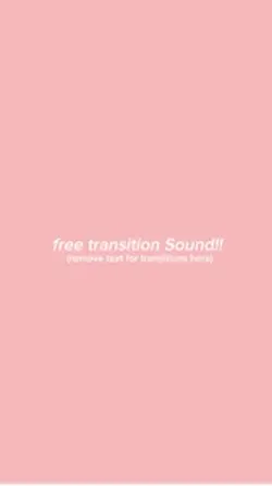 Transition sound! 