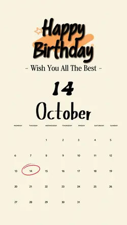 HBD 14 OCTOBER