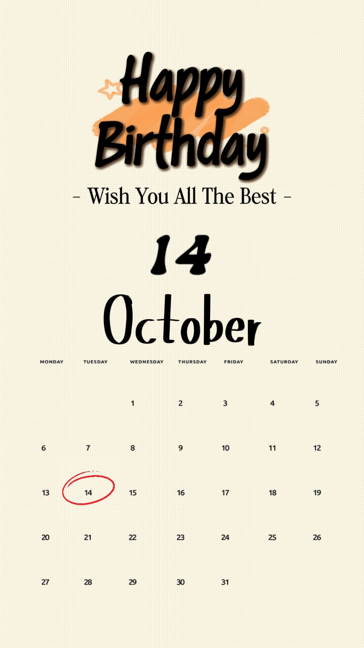 HBD 14 OCTOBER