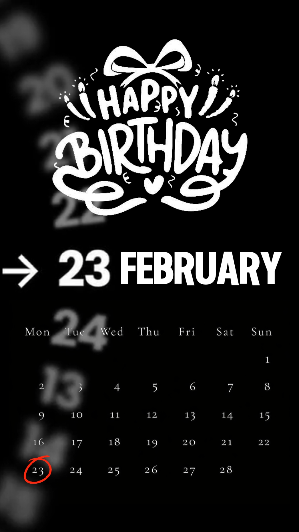 CUMPLEAÑOS 23 DE FEBRERO