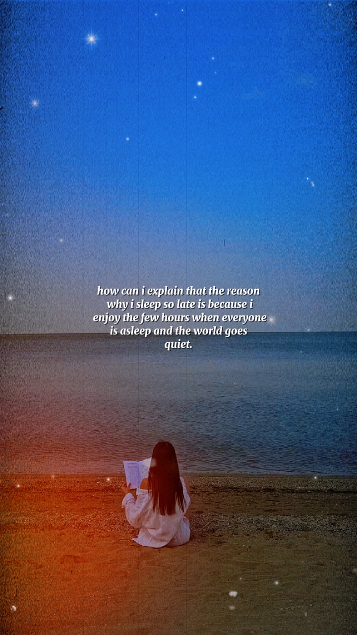 sleep so late