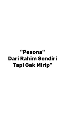 Dari rahim sendiri