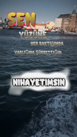 benim nihayetimsin