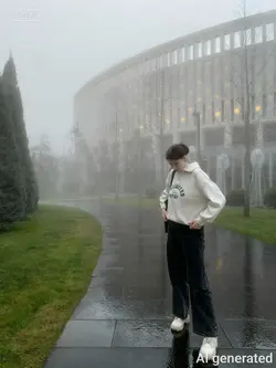 Fog and rain.