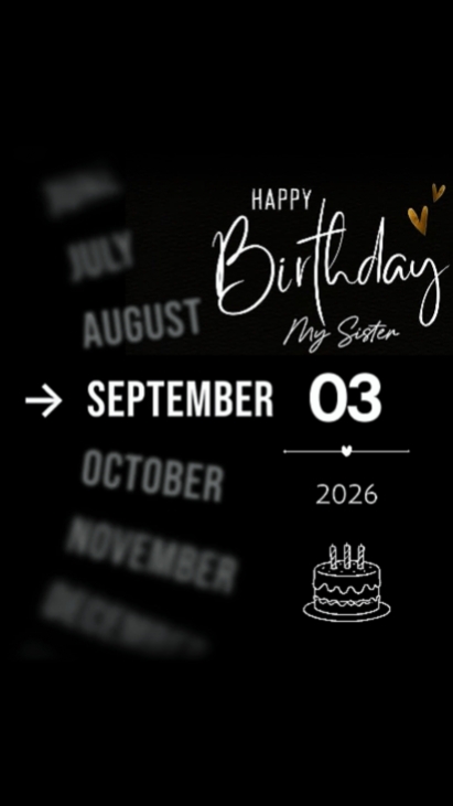 HBD SISTER 03 SEPTEM