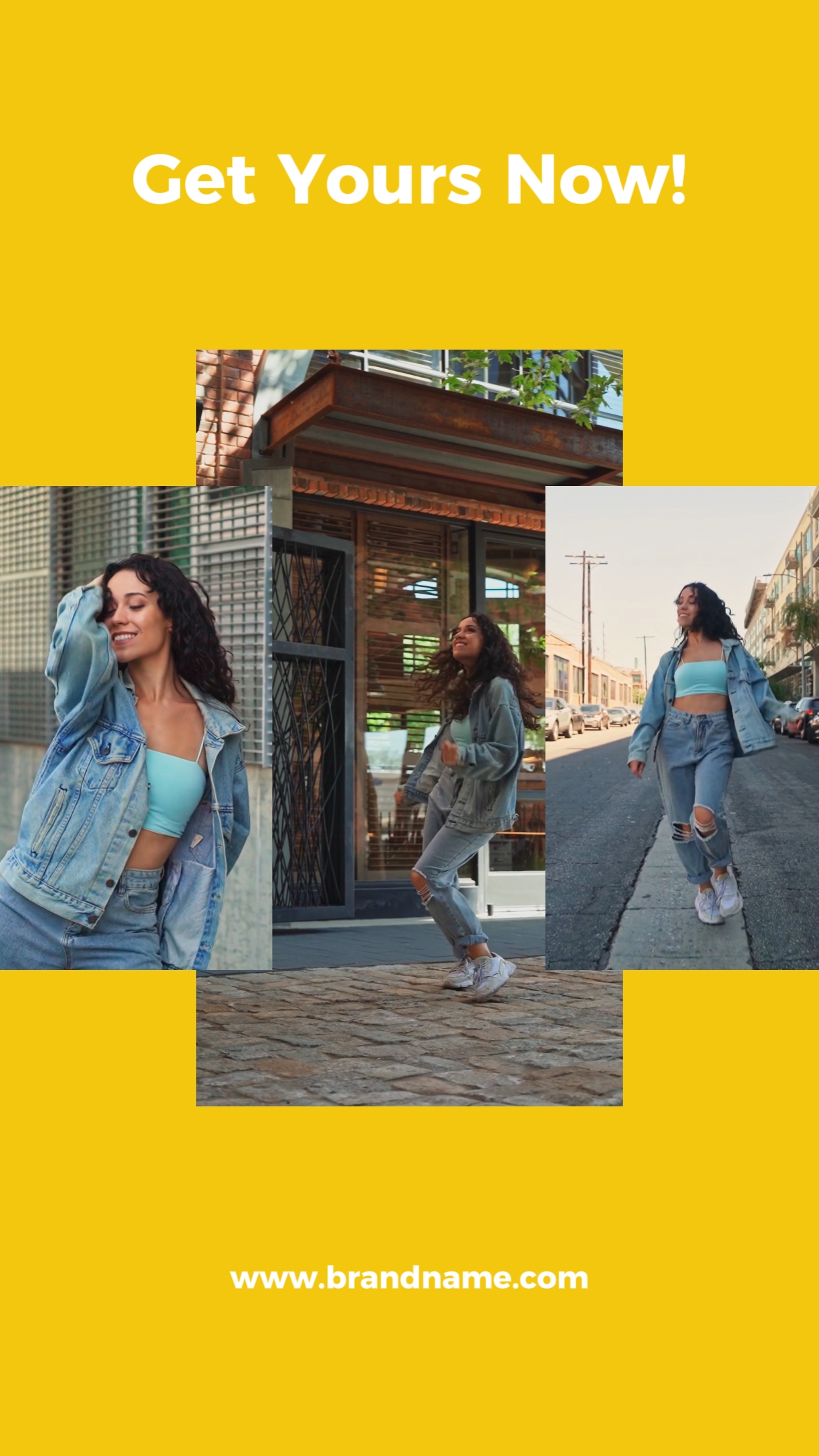 Industria De Ropa Chaqueta De Mezclilla Plantilla De Negocios