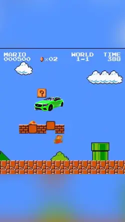 super mario x car