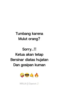 tumbang karena mulut