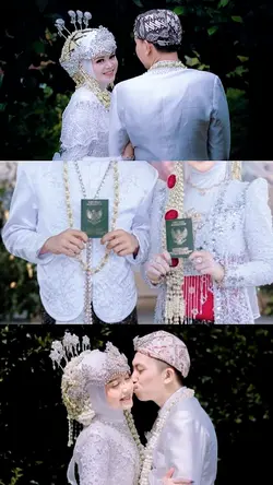 3 foto waktu nikah
