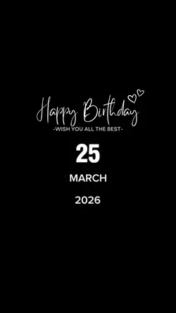 HBD 25 MARCH