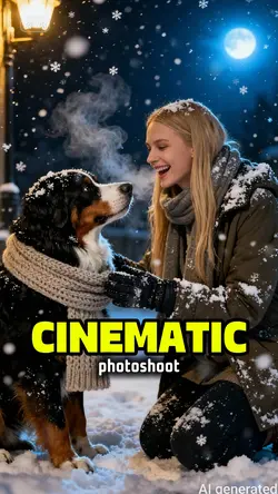 Cinematic photoshoot