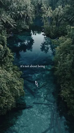 IT'S NOT ABOUT BEING