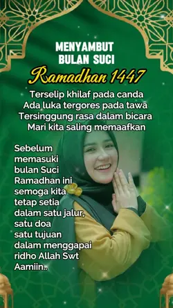 menyambut bulan suci
