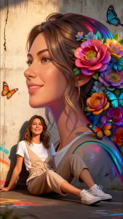 MURAL GRAFITE 3D