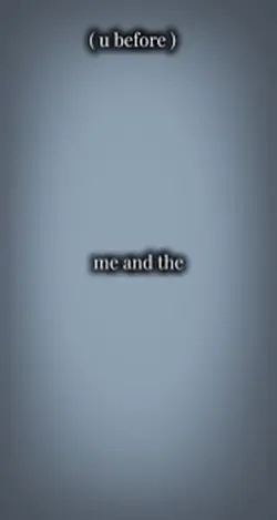 Me and the devil..