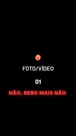 BEBO MAIS NÃO 
