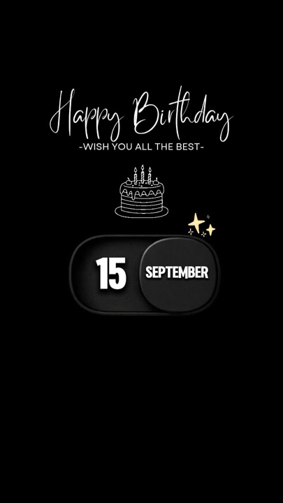 HBD 15 September 