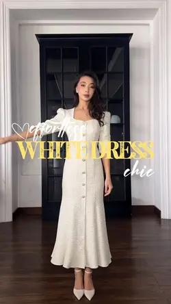 White dress chic