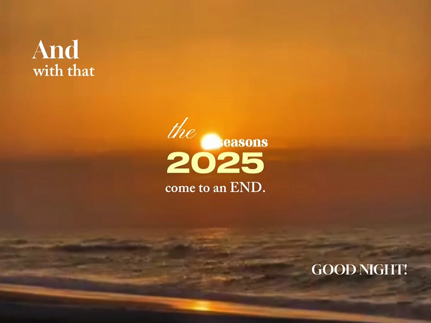 E com isso 2025