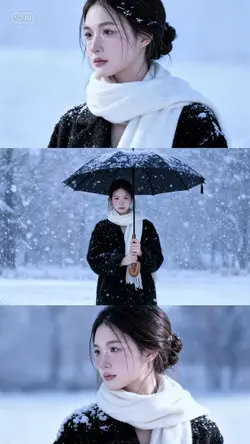 Ghép ảnh mùa đông AI