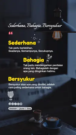 sederhana, bahagia, 