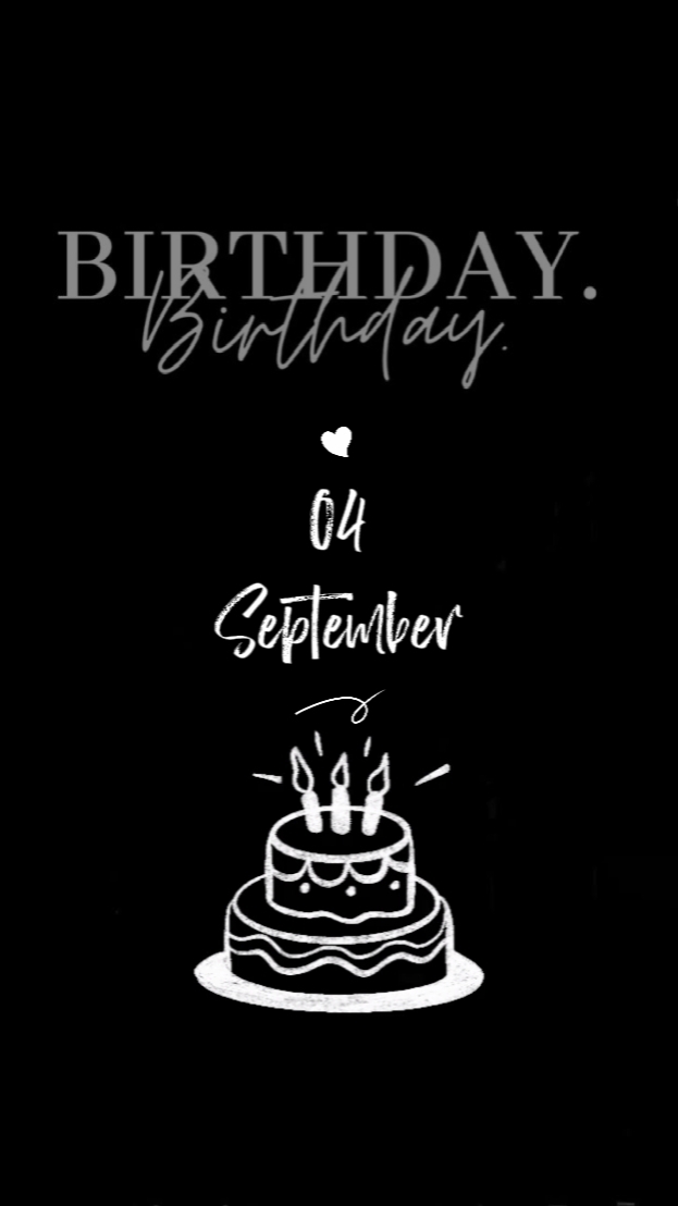 HBD 4 SEPTEMBER 2026