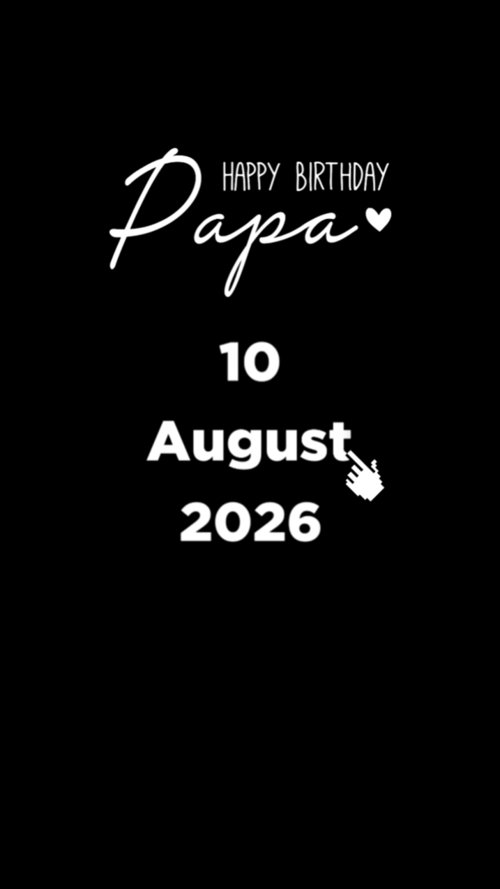 HBD PAPA 10 DE AGOSTO