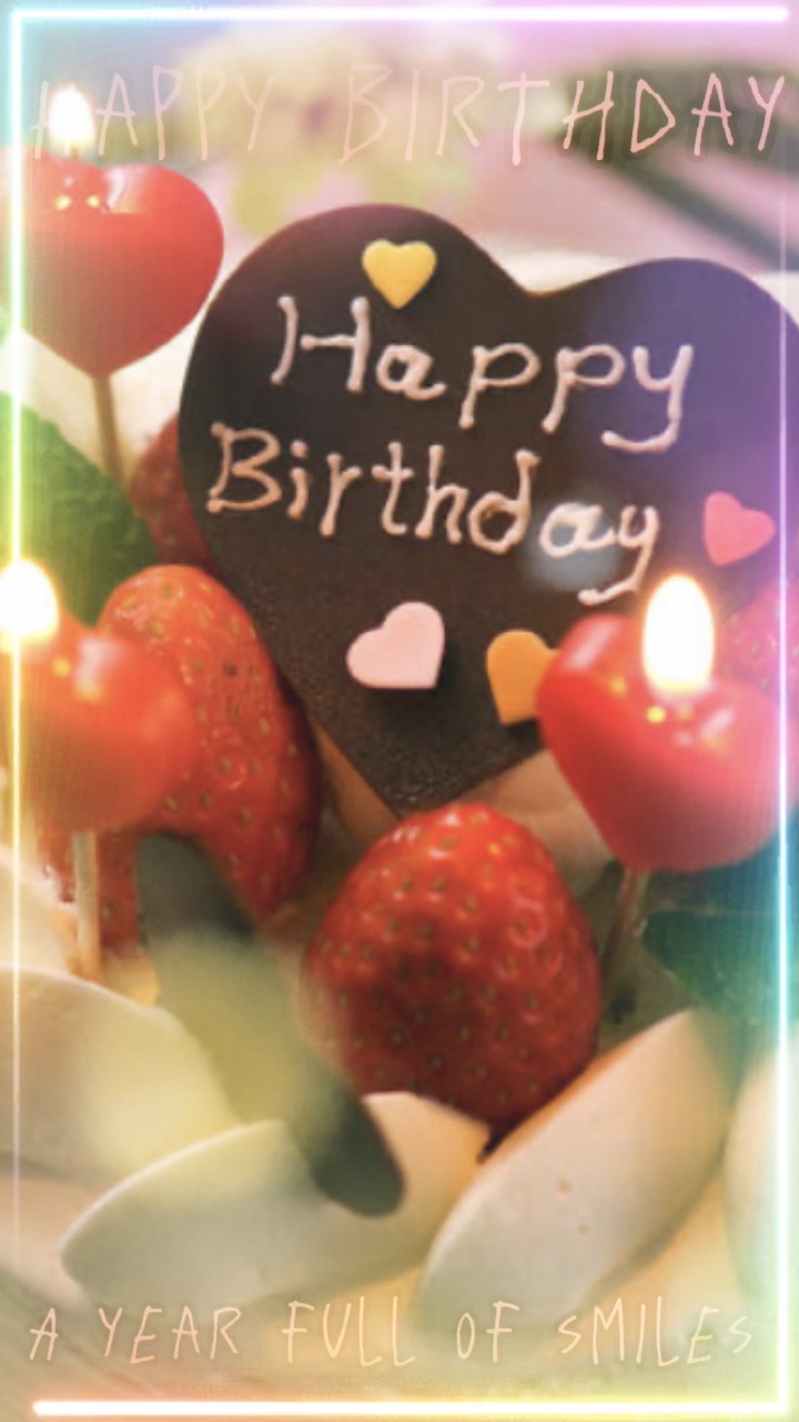 誕生日に使ってね😊