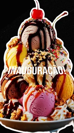 inauguração sorvete
