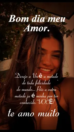 Bom dia meu amor