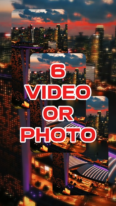 6 vídeo ou foto