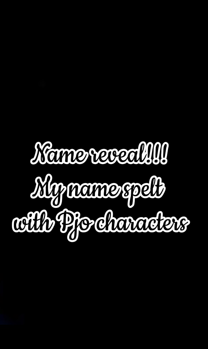 Name reveal with Pjo