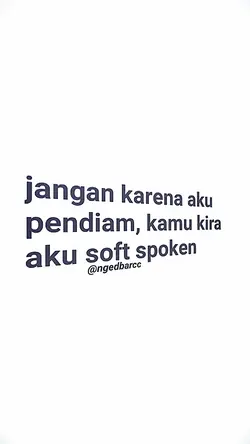 Jangan karena aku