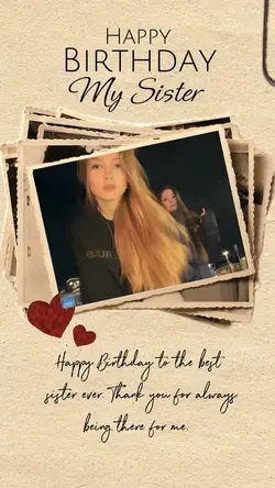 Birthday my sister 