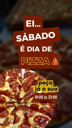 Pizzaria aberta 