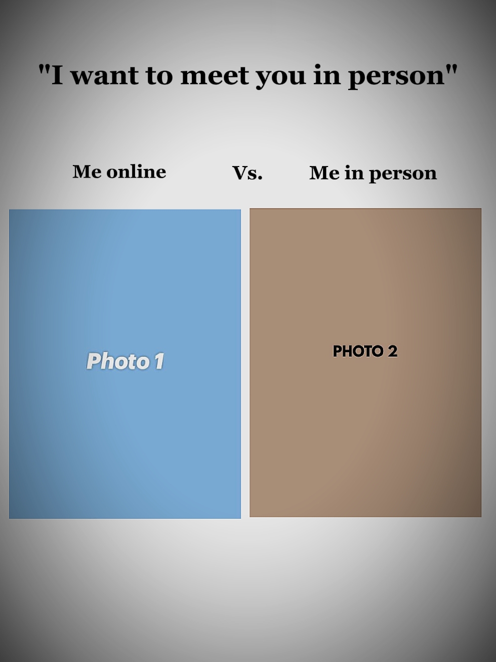 Yo en persona y en línea