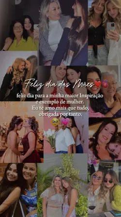 Feliz dia das mães 