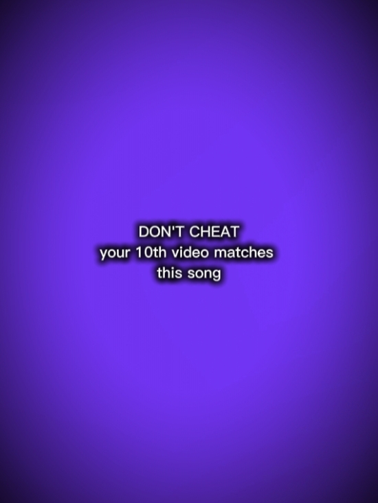 Don't Cheat 