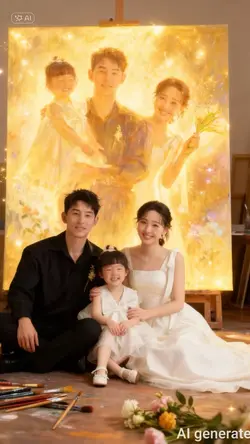 Vẽ tranh gia đình 