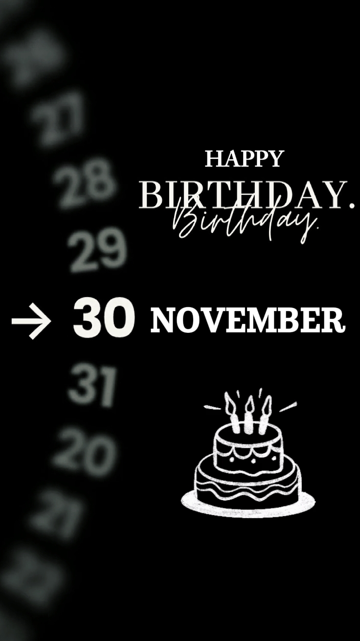 Anniversaire 30 novembre