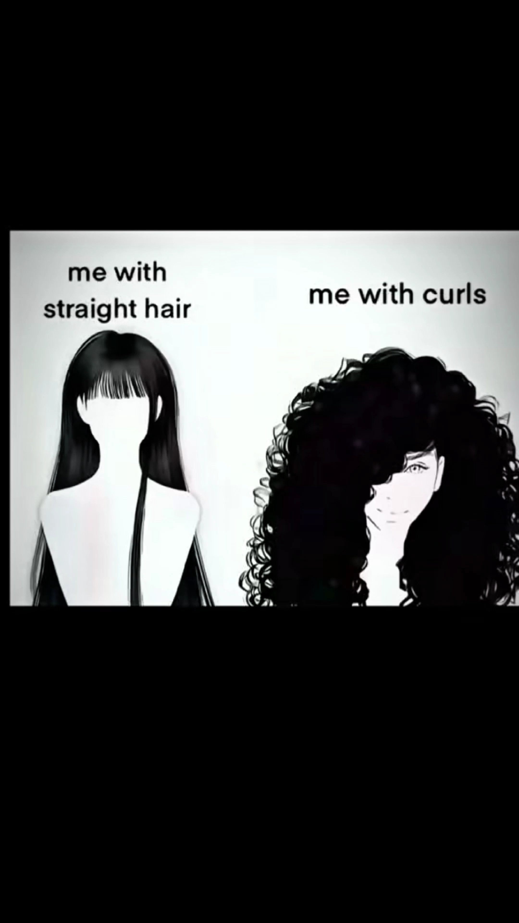 Straight vs curly
