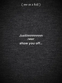 justin rawr show off